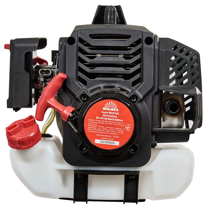 Мотокоса Vitals Master BK 4318j Black Edition, 43,0 см3, 1800 Вт, 10000 об/хв, бачок 1.2 л