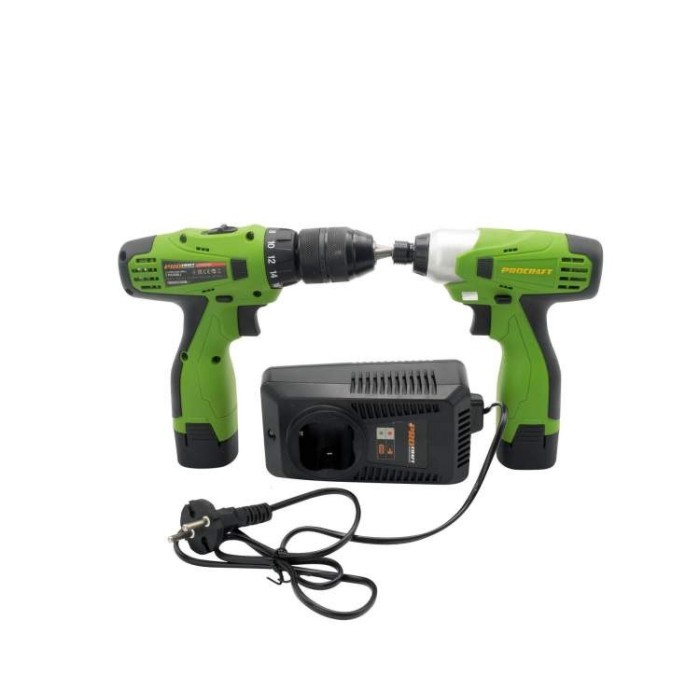 Набір акумуляторного інструменту Procraft Industrial РА 168 SET, шуруповерт PA168Li, гайковерт PA168IMP