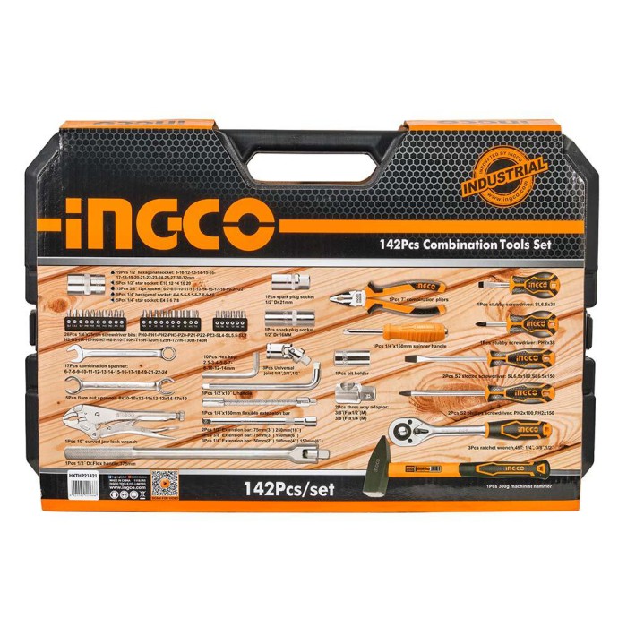 Набір інструментів універсальний 142 предмети INGCO INDUSTRIAL HKTHP21421 Набір інструментів універсальний 142 предмети INGCO INDUSTRIAL HKTHP21421