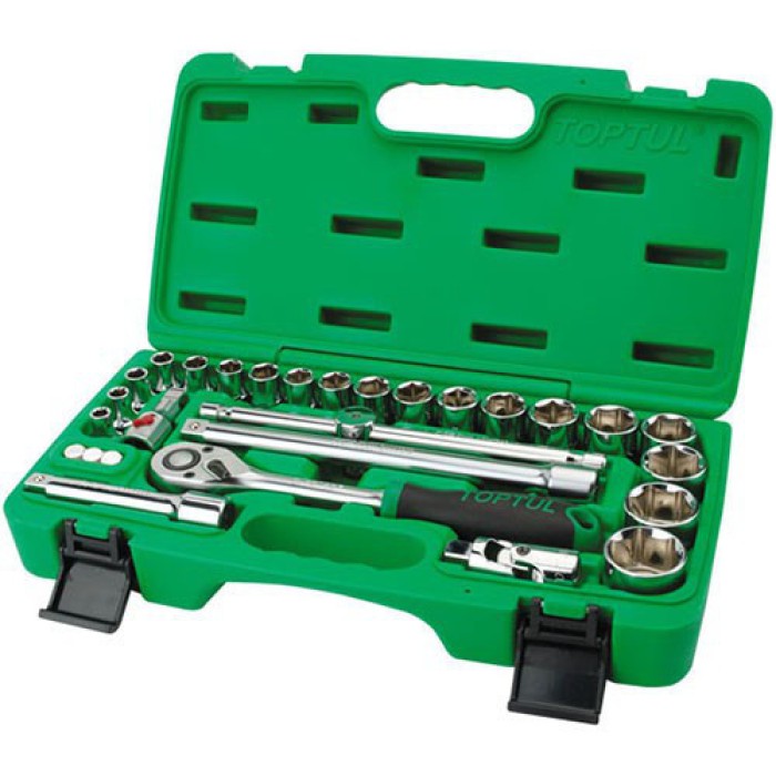 Набір інструменту у валізі TOPTUL 1/2