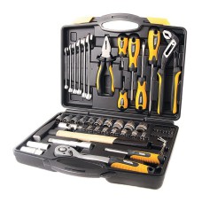 Набор инструментов и насадок торцевых MasterTool 78-5156, CrV 1/4" и 1/2" 56 шт в кейсе