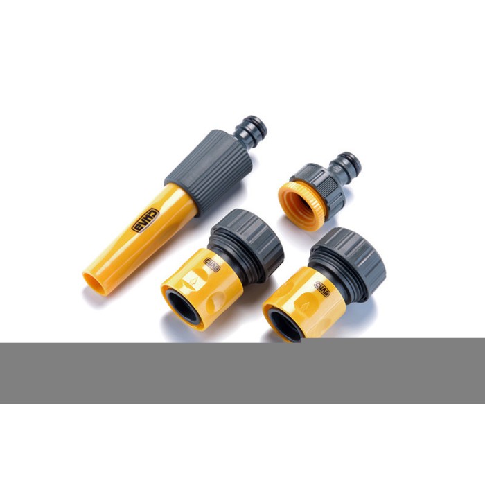 Набір: насадка-розпилювач, конектори 3/4: 3/4 аквастоп, 3/4, адаптер 1/2+3/4 СИЛА