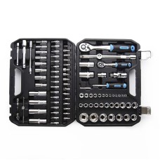 Набір насадок (інструментів) торцевих c тріскачкою CrV 1/4, 1/2 (90Т) (94 шт.) Apro