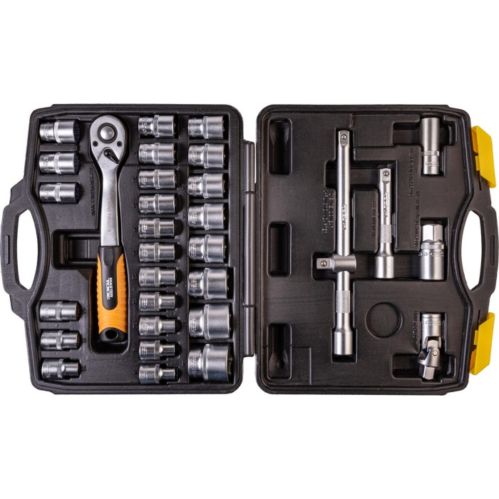 Набір насадок торцевих MasterTool 78-4032 PROFI, CrV 1/2