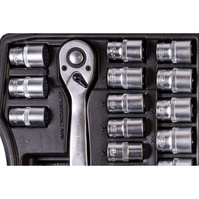 Набір насадок торцевих MasterTool 78-4032 PROFI, CrV 1/2