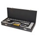 Набор насадок торцевых MasterTool 78-4125 PROFI, CrV 1/2” 10-32 мм, трещотка 72Т, 24 шт мет. кейс