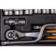 Набор насадок торцевых MasterTool 78-4125 PROFI, CrV 1/2” 10-32 мм, трещотка 72Т, 24 шт мет. кейс