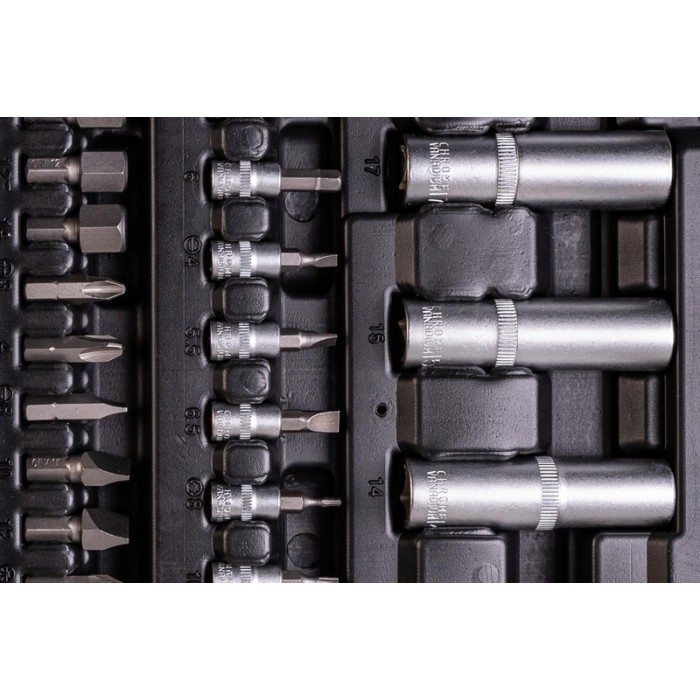 Набор насадок торцевых MasterTool 78-5108, CrV 1/4