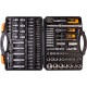 Набор насадок торцевых MasterTool 78-5111 PROFI, CrV 1/4” - 1/2”, трещотка 72Т, 111 шт, кейс