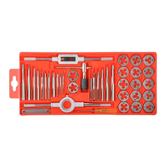 Набір плашок M3-M12 і мітчиків M3-M12, 40ед. INTERTOOL SD-8040