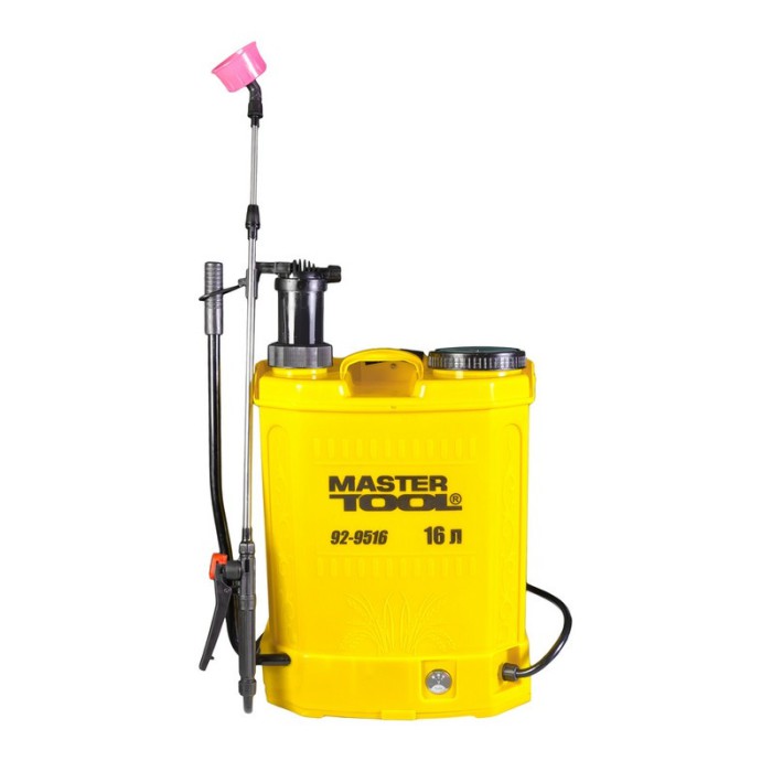 Опрыскиватель аккумуляторный комбинированный MasterTool 92-9516, 16 л, 12V, 8 а/ч