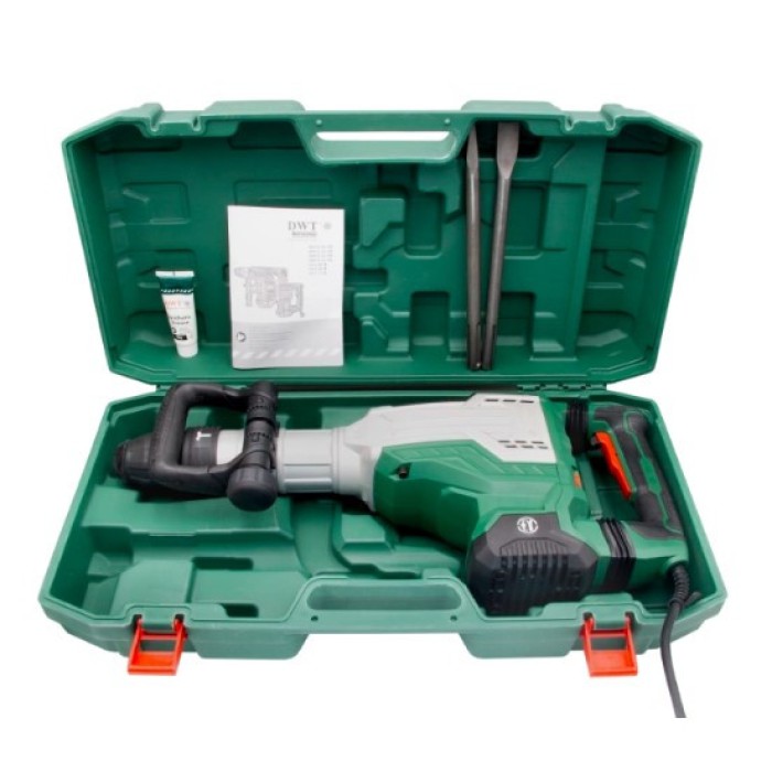 Отбойный молоток DWT H17-11 B BMC, 1700 Вт, SDS MAX,  45 Дж, 2100 уд/мин, кейс, рукоятка, аксессуары