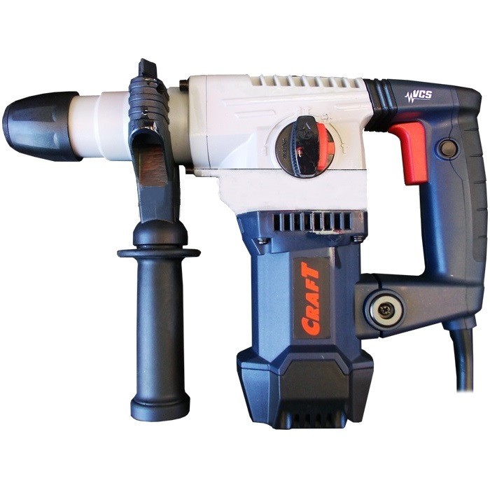 Перфоратор Craft CBH 1900, SDS+, 1900 Вт, 850 об/хв, 4000 уд/хв, 4.3 Дж, 3 режими, кейс