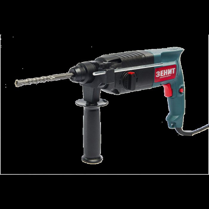 Перфоратор Зеніт ЗП-9824, SDS-plus, 3 режими, 980 Вт, 1050 об/хв, 5800 уд/хв, 2.6 Дж, кейс, набір буров