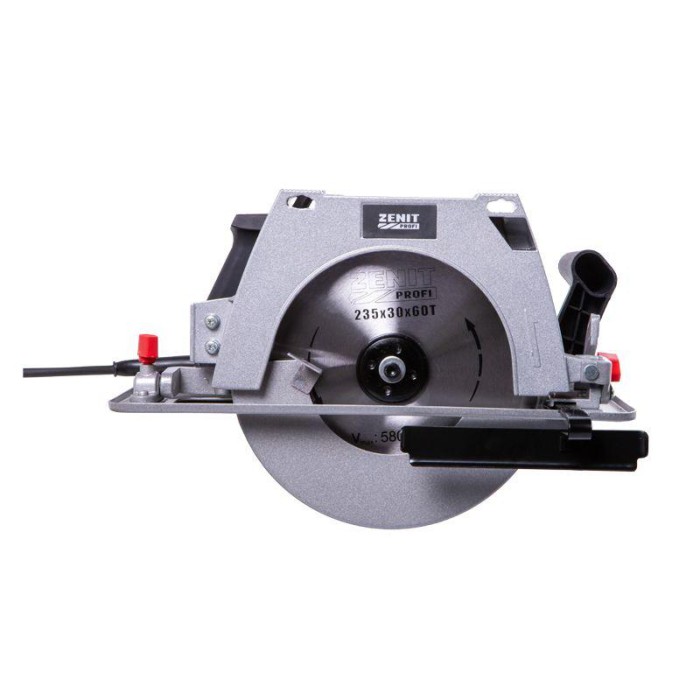 Циркулярна Пила дискова Зеніт ЗПЦ-235/2300 профі, 2300 Вт, 5800 об/хв, диск 235 мм, 85 мм пропил
