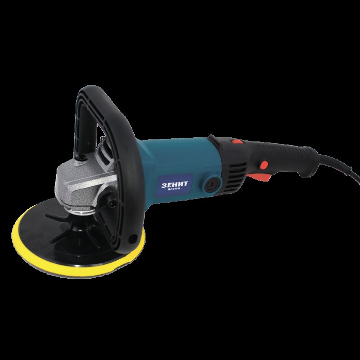 Полировальная машина Зенит Профи ЗПМ-180/1800, 1800 Вт, 600-3000 об/мин, диаметр диска 180 мм