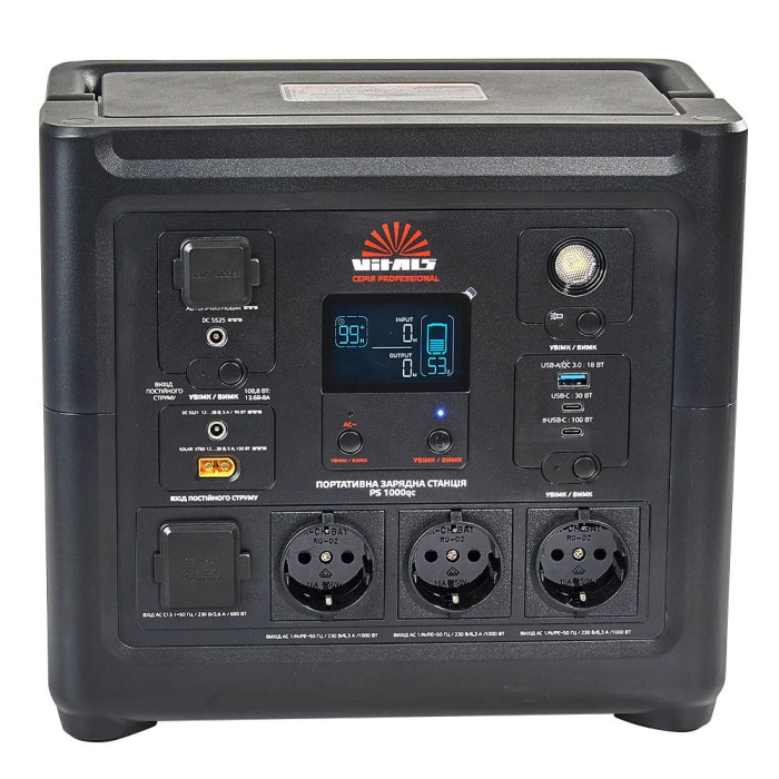 Портативная зарядная станция Vitals Professional PS 1000qc