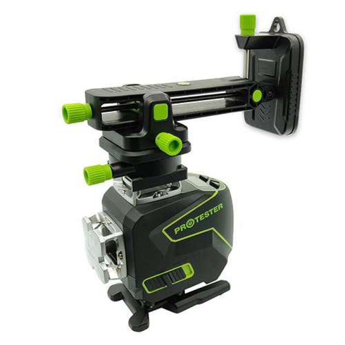 Професійний лазерний рівень PREMIUM, 4x360°(LCD, Bluetooth, ДУ, зелений промінь) PROTESTER LL516G
