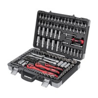 Професійний набір інструментів INTERTOOL ET-7151, 1/4" & 3/8" & 1/2" 151ед, Cr-V