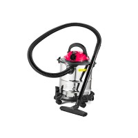 Промисловий пилосос BauMaster VC-7220BE, 1300 Вт, бак 20 л, бак для води, розетка для інструменту