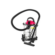 Промисловий пилосос BauMaster VC-7220BE, 1300 Вт, бак 20 л, бак для води, розетка для інструменту