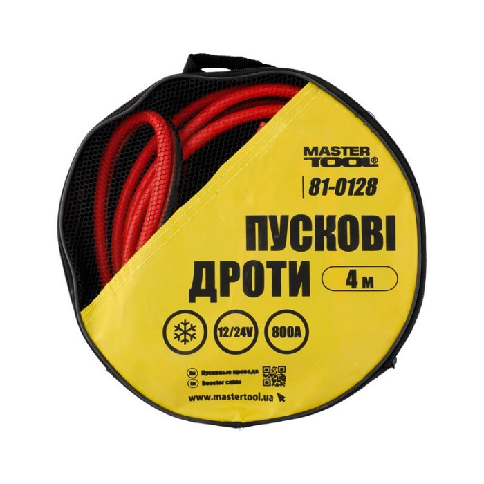 Дроти пускові MASTERTOOL 81-0128, 800 А, 4 м