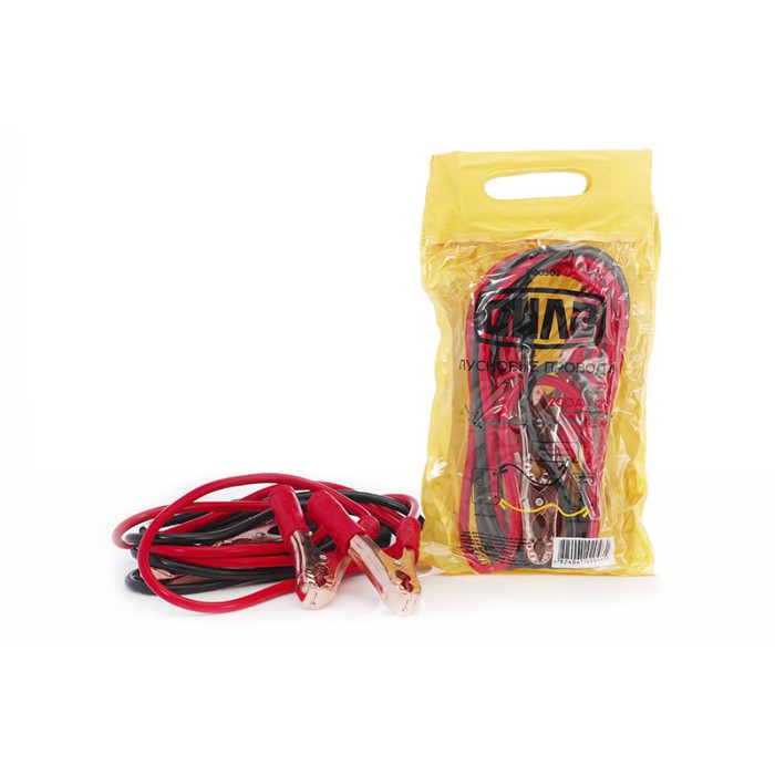 Пускові дроти 200 А, 12 V, Ø 8 мм, 2.5 м (кабель пусковий, прикурювач акумулятора) (пакет) СИЛА 900302