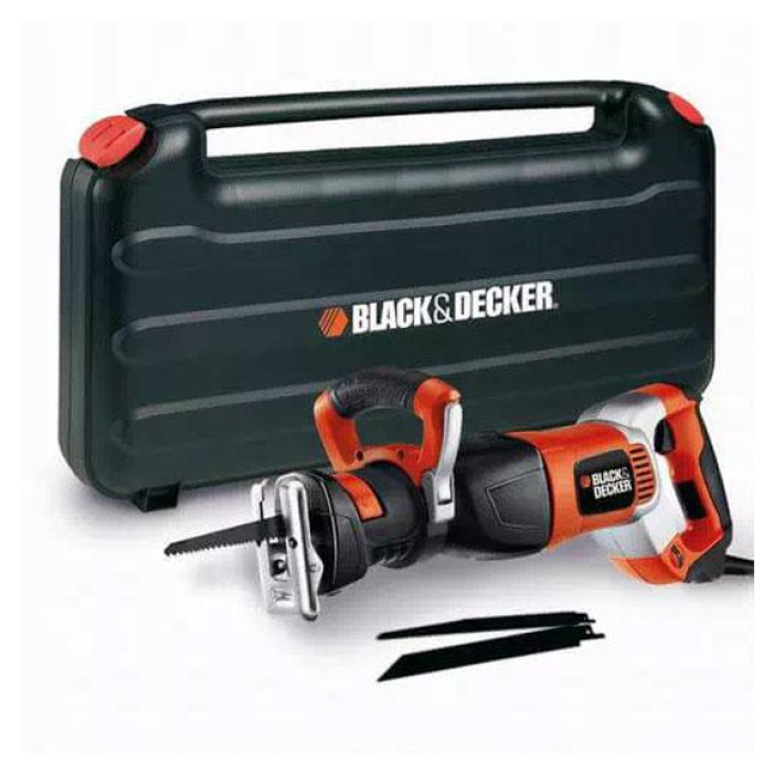 Сабельная пила сетевая Black+Decker RS1050EK (1050 Вт + кейс и аксессуары)