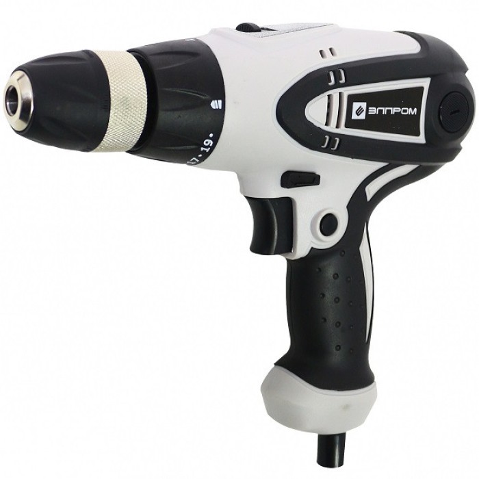 Мережевий шуруповерт Елпром ЕШС-860/2, 860 Вт, 350-1000 об/хв, 2 швидкості, швидкозатискний патрон