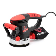 Шлифмашина эксцентриковая INTERTOOL WT-0542, 480 Вт, 4000-14000 об/мин, 125 мм, ход эксцентрика 2.3 мм.