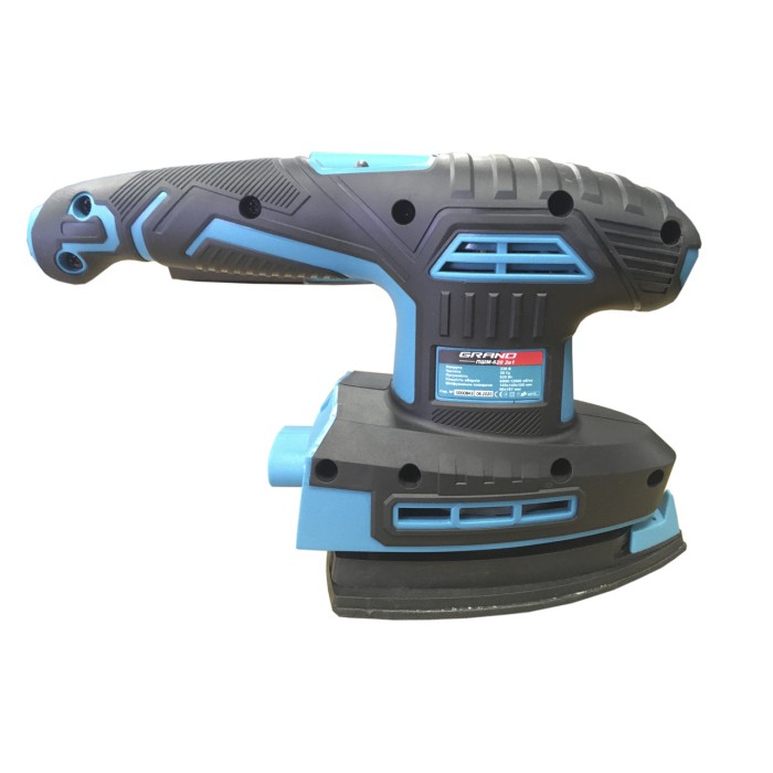 Шлифовальная машина вибрационная Grand ПШМ-620 2в 1, 620 Вт, 6000-12000 об/мин, сменная подошва