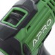 Дрель-шуруповерт APRO 12В,1,5А, 12D, 2 АКБ, ЗУ, кейс