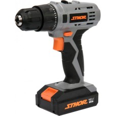 Шуруповерт аккумуляторный STHOR 78972, Li-Ion 18 В 1.3 Ач 22 Нм + 2 аккумулятора