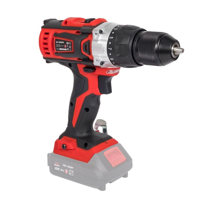 Шуруповерт акумуляторний Vitals Master AU 1835Pb, 18, Li-ion, 1600 об/хв, 40 Нм, 2 швидкості, LED підсвічування