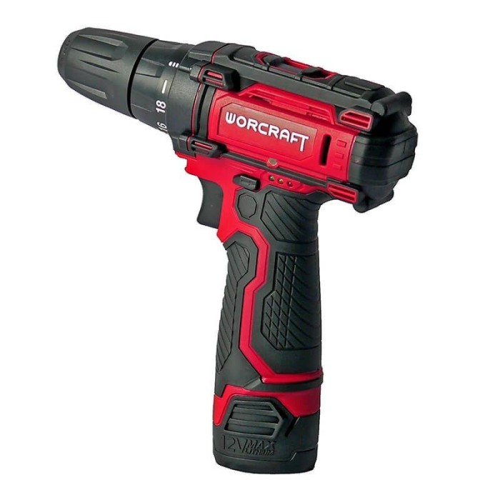 Шуруповерт акумуляторний Worcraft WCD-12 Li, 12 В, 1.5 Ач, 2 акк., 1300 об/хв, 26 Нм, LED підсвічування Шуруповерт акумуляторний Worcraft WCD-12 Li, 12 В, 1.5 Ач, 2 акк., 1300 об/хв, 26 Нм, LED підсвічування