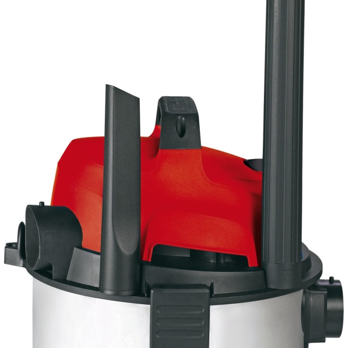 Строительный пылесос Einhell TC-VC 1820 S, 1250 Вт, 180 мбар, 20 л, комплект насадок, расход воздуха 68 л/сек