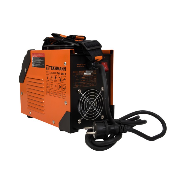 Зварювальний інвертор Tekhmann TWI-280 D, 220 В, 7.5 кВт, зварювальний струм 20-280 А діаметр електродів 1.6-5.0 мм