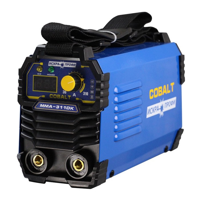 Зварювальний інвертор Іскра-Профі Cobalt MMA-311DK, 220, 5.6 кВт, 310 А, електроди 1.6-4.0, дисплей, кейс,