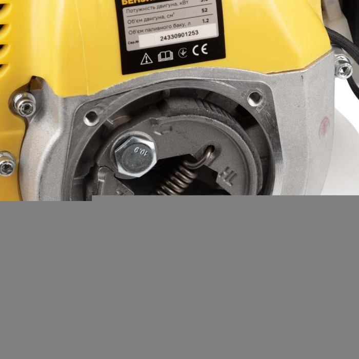 Тример бензиновий 3.6кВт 52см³ жорсткий посилений вал 28мм U-ручка (котушка, 2 ножі, ремінь) SIGMA (5612421)