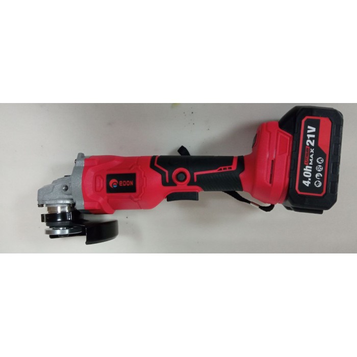 Кутова акумуляторна шліфувальна машина Edon UAG-21A (21 В, 4 А*год, 1 акумулятор, кейс)