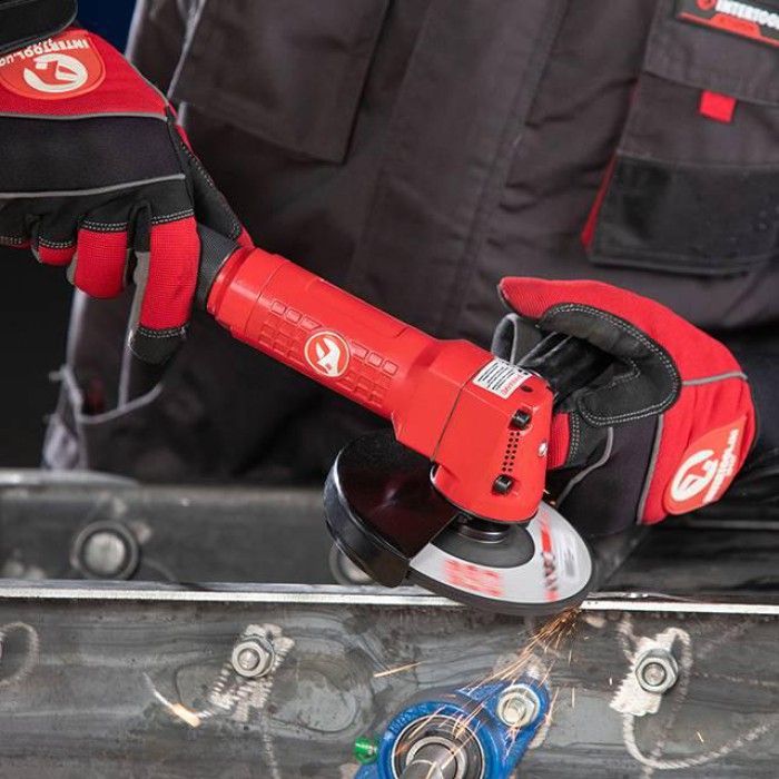 Угловая шлифмашина пневматическая INTERTOOL PT-1202, диаметр круга 125 мм