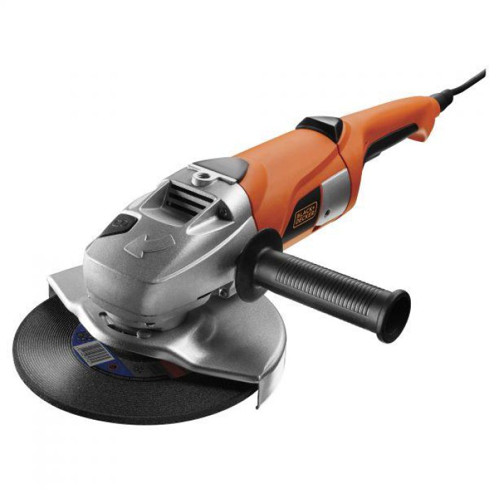 Угловая шлифовальная машина BLACK+DECKER KG2000K-QS (2000 Вт, 230 мм, 6500 об/мин, кейс)