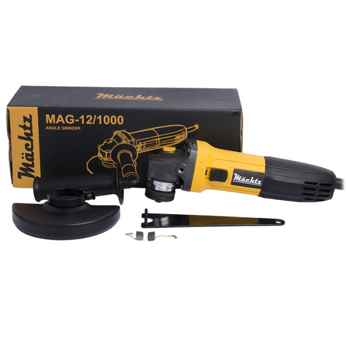 Кутова шліфувальна машина (болгарка) Machtz MAG-12/1000, 1000 Вт, 11000 об/хв, діаметр диска 125