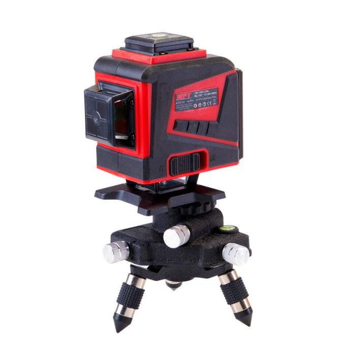 Рівень лазерний MPT MLL1207, PROFI H360+2*V360, 3 лазерні головки GREEN, 0.3 мм/м, 45м, Li-ion, тринога,сумка