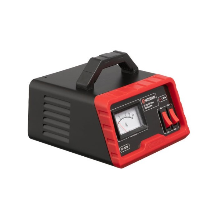 Пристрій зарядний для акумуляторів INTERTOOL AT-3033, 6/12 В, 3/6 А, 4-60 Ач, з трансформатором