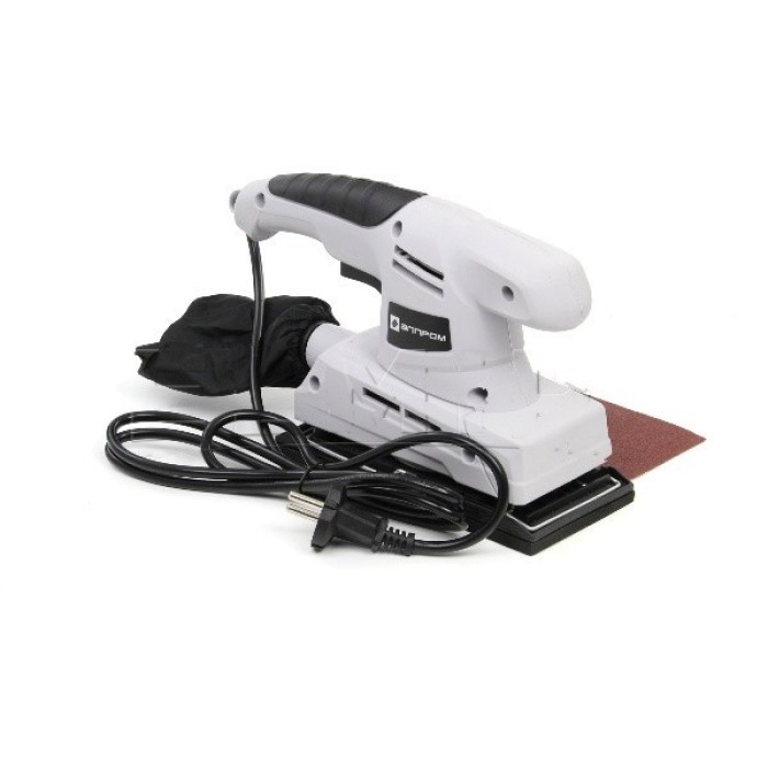 Вібраційна шліфувальна машина Елпром ЕПШМ 200, 200 Вт, 12000 об/хв, розмір аркуша 90*187 мм, пилозбірник