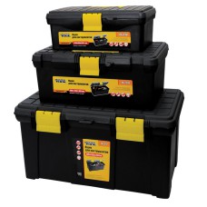 Ящики для інструменту MasterTool 79-2000, комплект 3шт. 12,5"+16"+19,5", пласт.замки (79-2219/2216/2212)