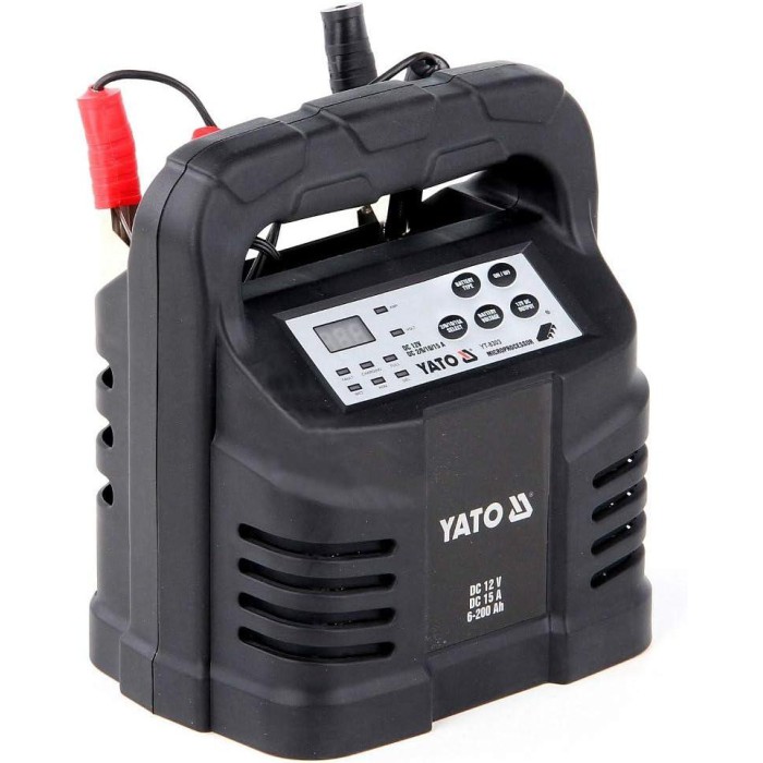Зарядний пристрій для автомобіля YATO YT-8303 (12 В, 5 А, 6-200 А·год