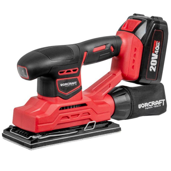Акумуляторна шліфмашина вібраційна Worcraft CFS-S20Li (без АКБ та ЗП)