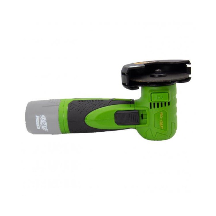 Акумуляторна кутова шліфмашина міні Procraft PGA12 (безщіткова), диск 76 мм